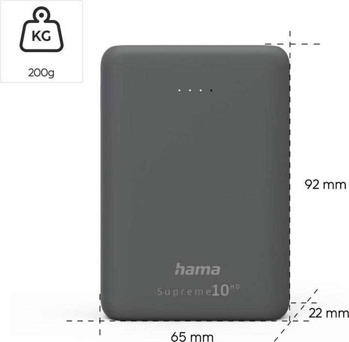 Actual product image Hama Power Pack Supreme 24HD (24000 mAh, 5 W, 88.80 Wh)