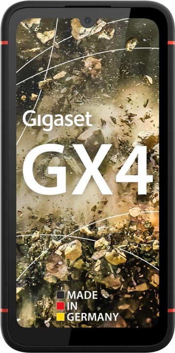 Produktbild Gigaset GX4 PRO (128 GB, Schwarz, 6.10", SIM + eSIM, 48 Mpx, 4G)