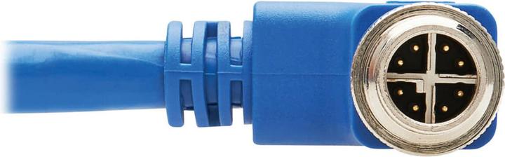 Produktbild Eaton M12 X-Code Cat6a 10G F/UTP CMR-LP Shielded Ethernet Cable Right-Angle M/M IP68 PoE B (UTP, CAT6a, 5 m)