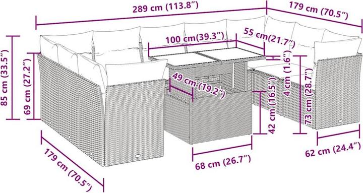 Produktbild vidaXL Navy