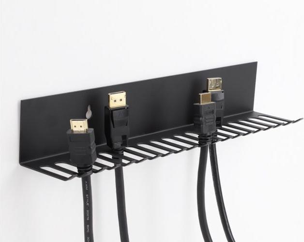 Actual product image Delock Cable holder 318 x 65 mm for wall mounting gray