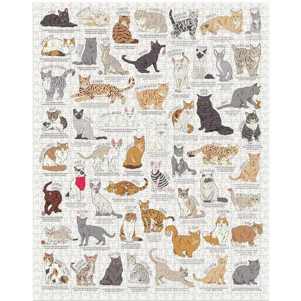 Thumbnail - Abrams & Chronicle JIG055 - Cat Lover's - Puzzle, 1000 Teile (1000 Teile)