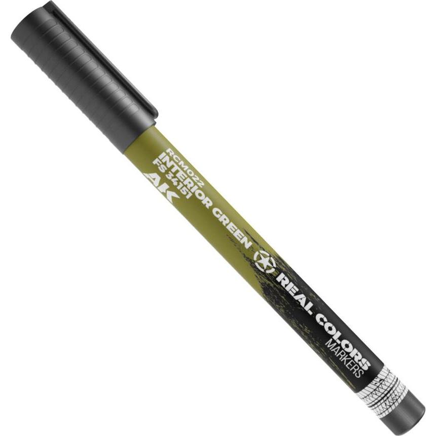 AK Interactive, Marker, Real Colors Marker Interior Green Fs 34151 (Grün)