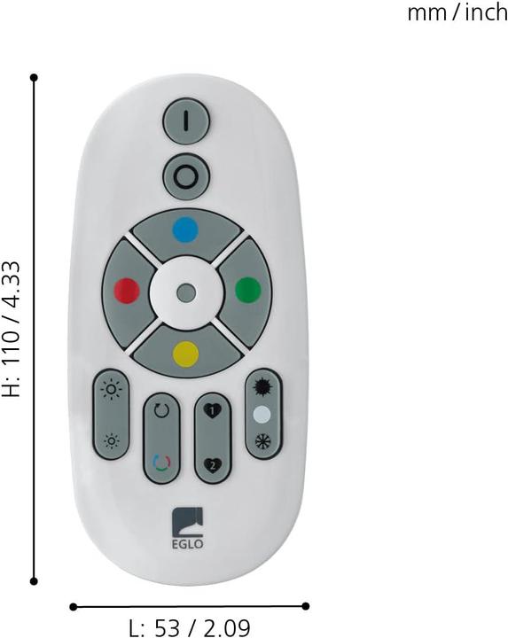 Actual product image EGLO Connect remote control