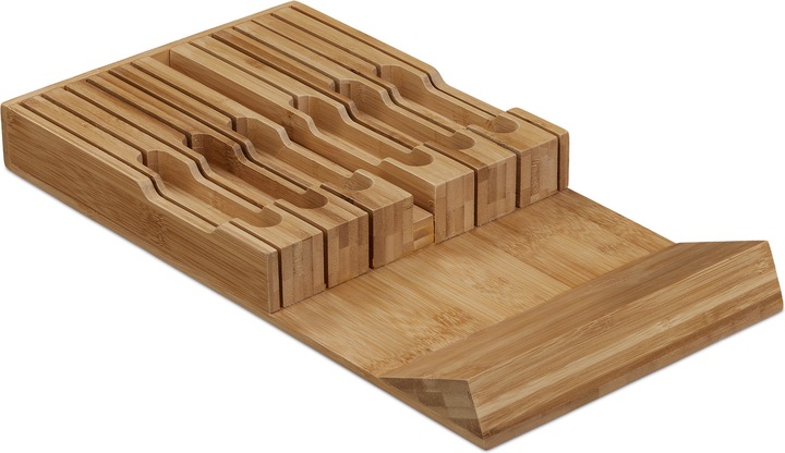 Actual product image Relaxdays Knife holder drawer