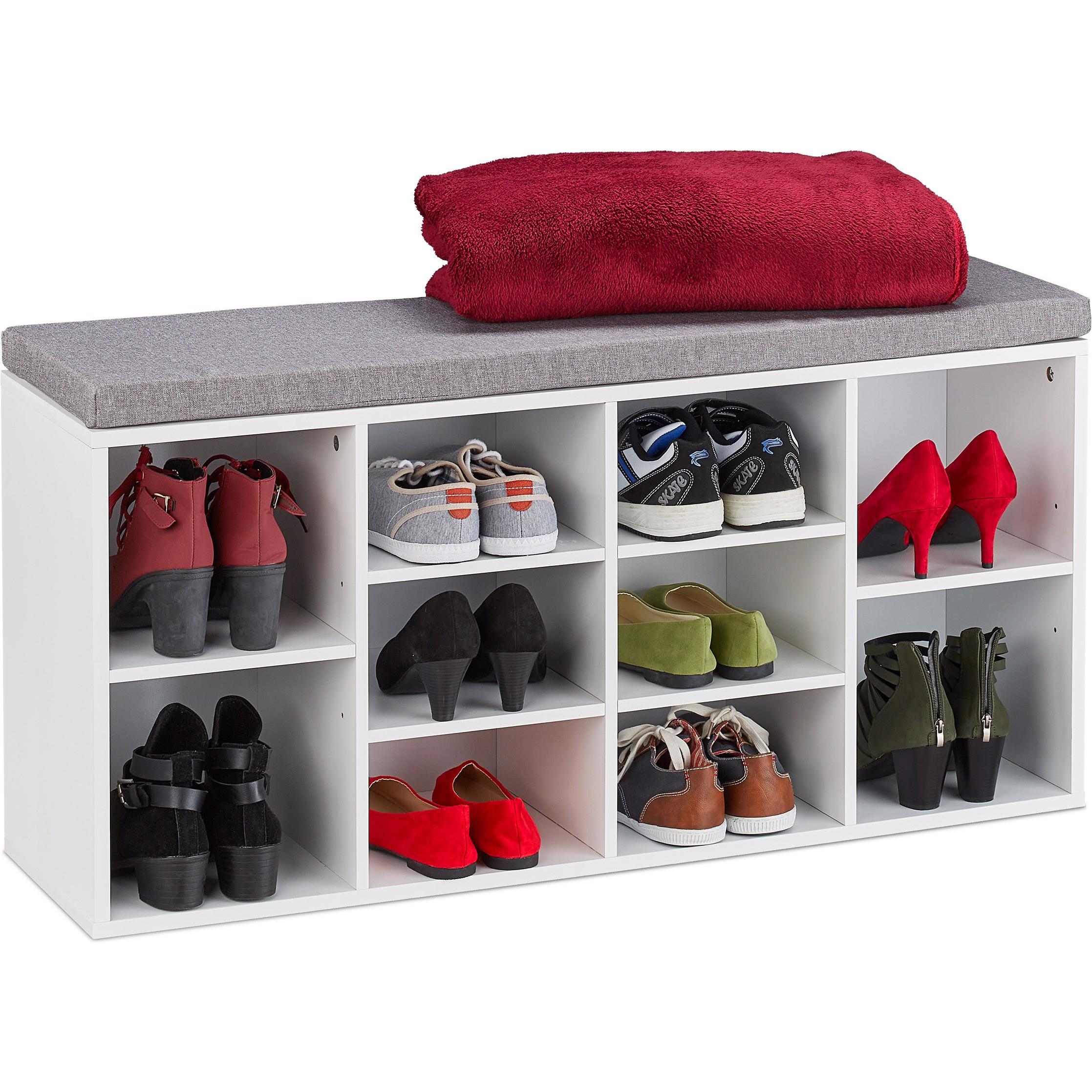 Thumbnail - Relaxdays, Schuhschrank, Cal (104 x 30 x 52.5 cm)