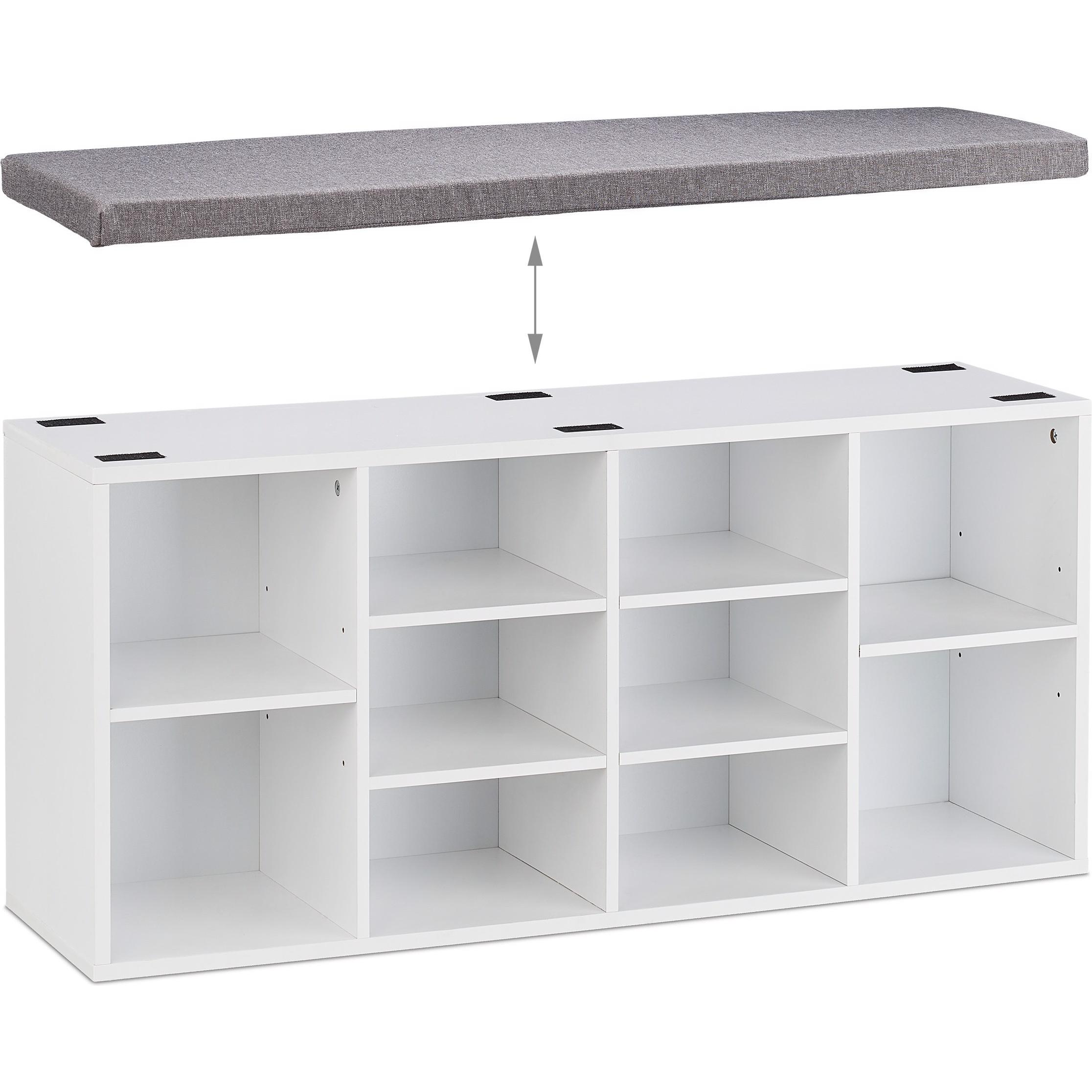 Relaxdays, Schuhschrank, Cal (104 x 30 x 52.5 cm)