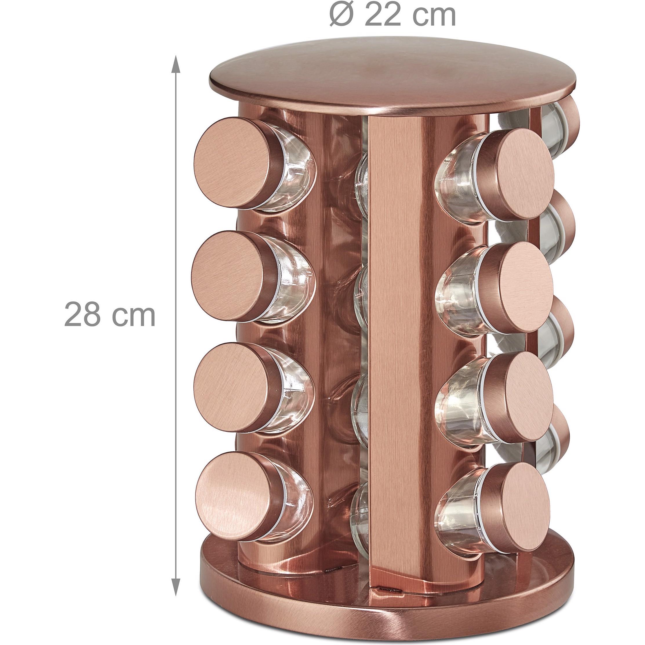 Thumbnail - Relaxdays Gewürzkarussell, Küchen Organizer, Kupfer