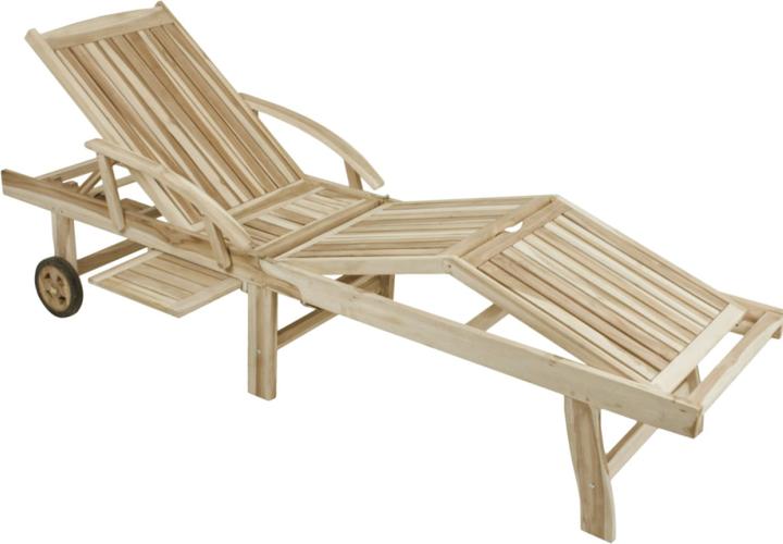 Immagine prodotto Garden Pleasure Lettino prendisole Java in legno naturale (195 cm)