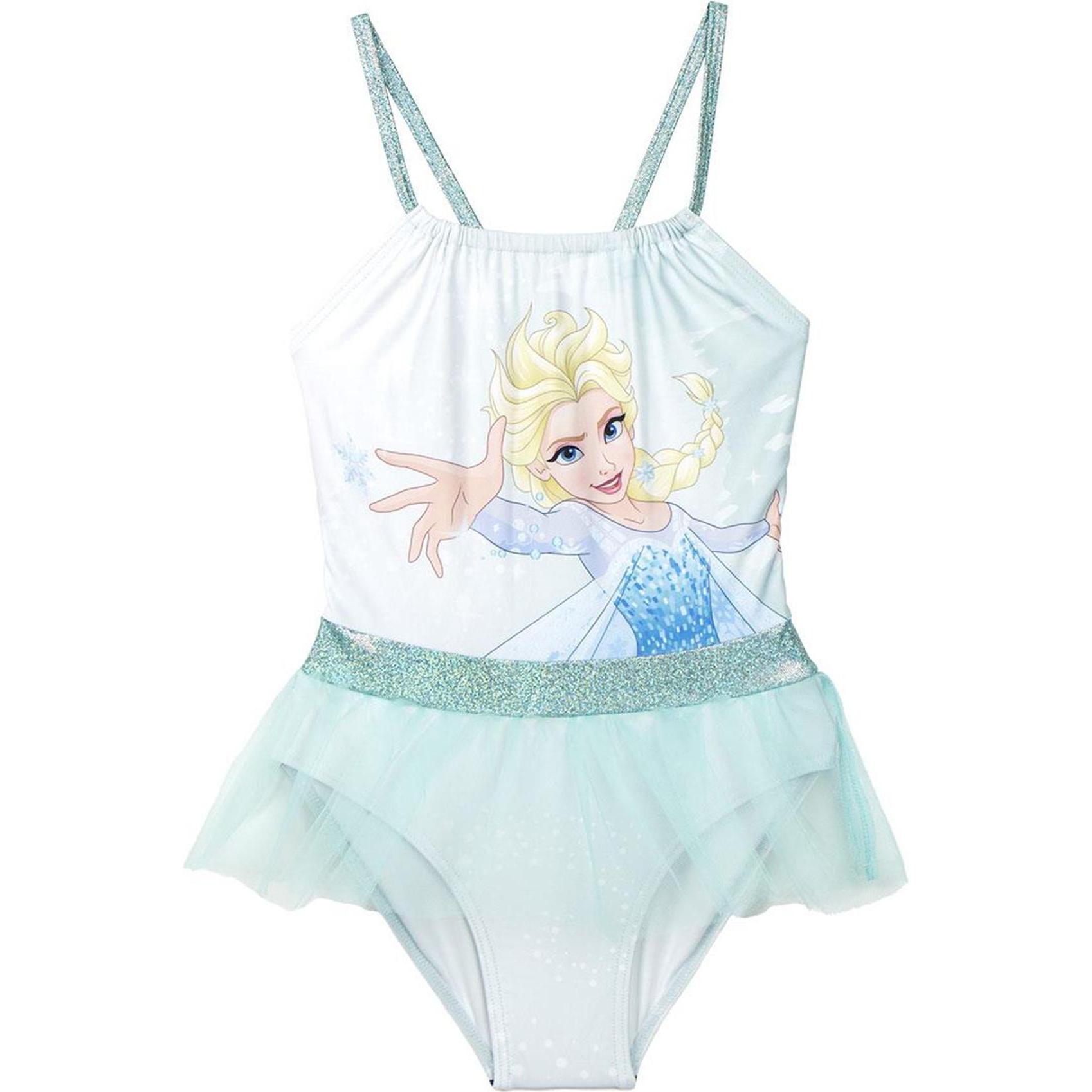 Disney, Mädchen, Badeanzug, Swim Suit Tulle Frozen, Grün, (98)