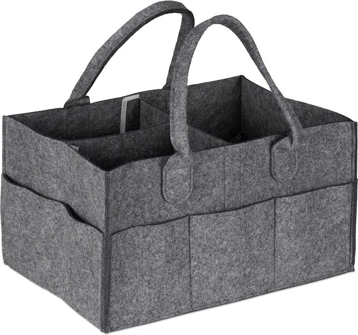 Relaxdays Baby-Windel-Caddy (1 x, 33 x 23 x 34 cm)