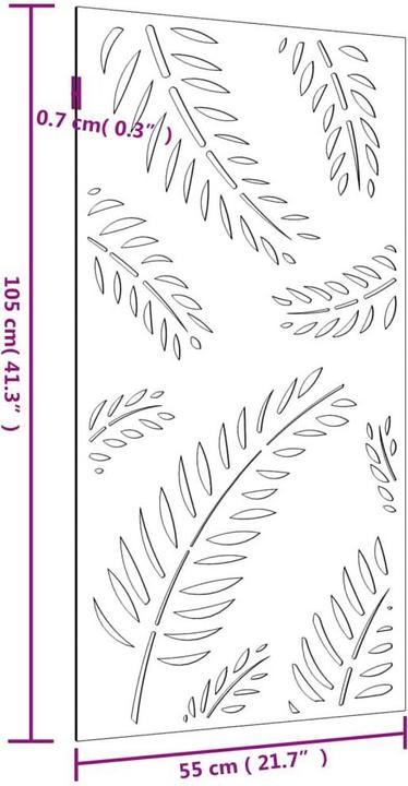 Produktbild vidaXL Garten Wanddekoration