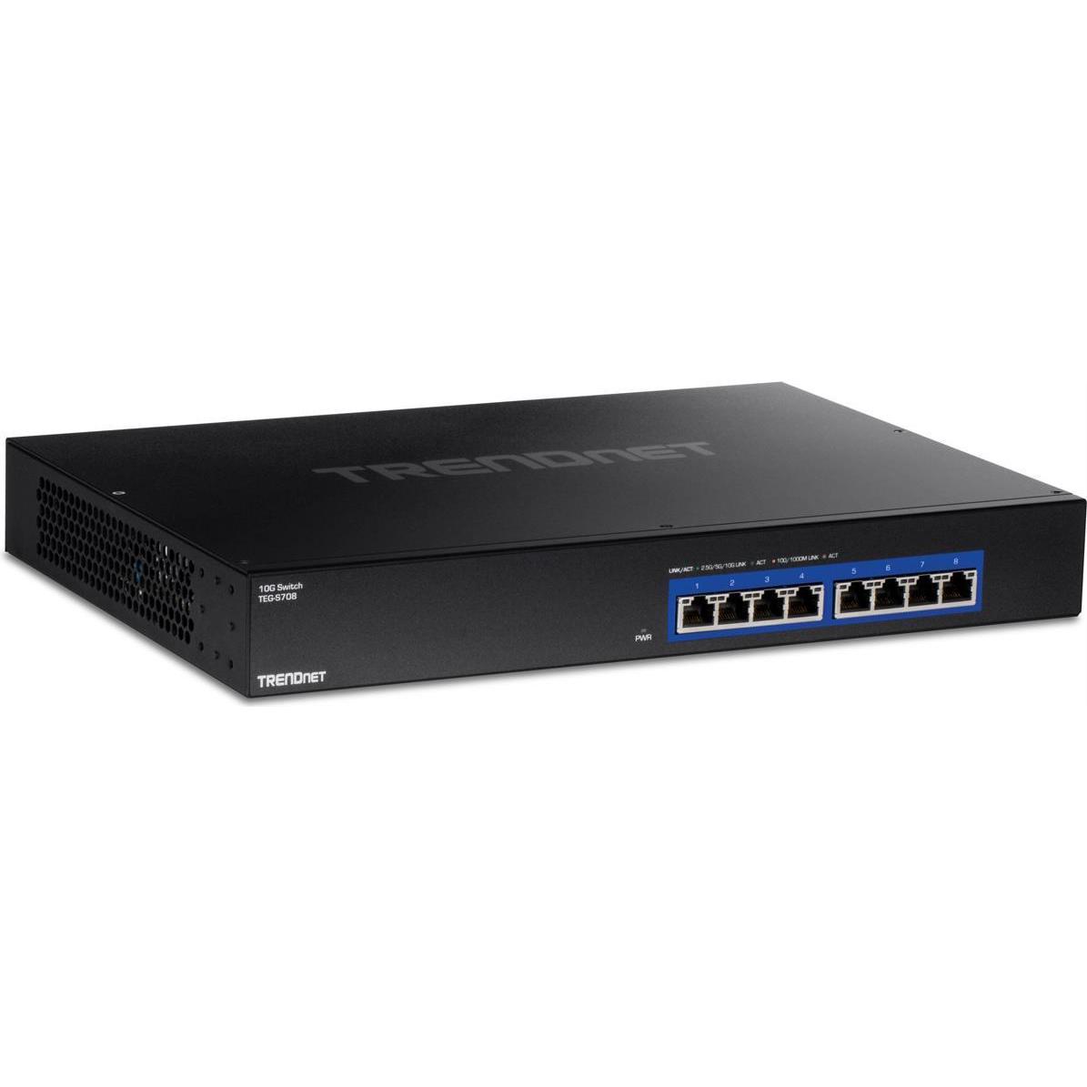 Trendnet TEG-S708 (8 Ports), Netzwerk Switch, Schwarz
