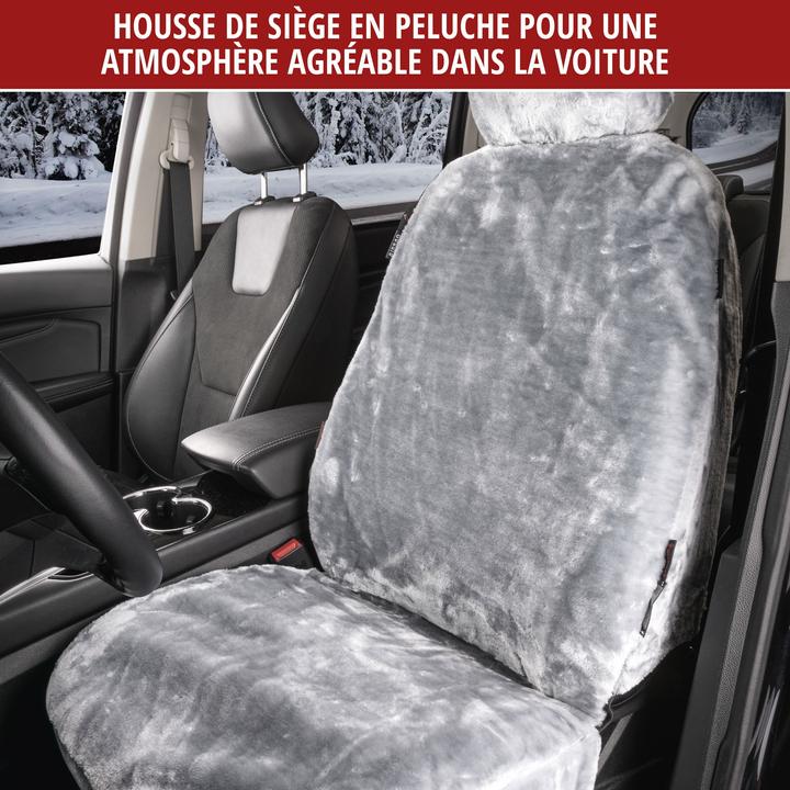 Image du produit Walser Housse de siège de voiture en fausse fourrure Teddy, housse de siège de voiture simple, housse en