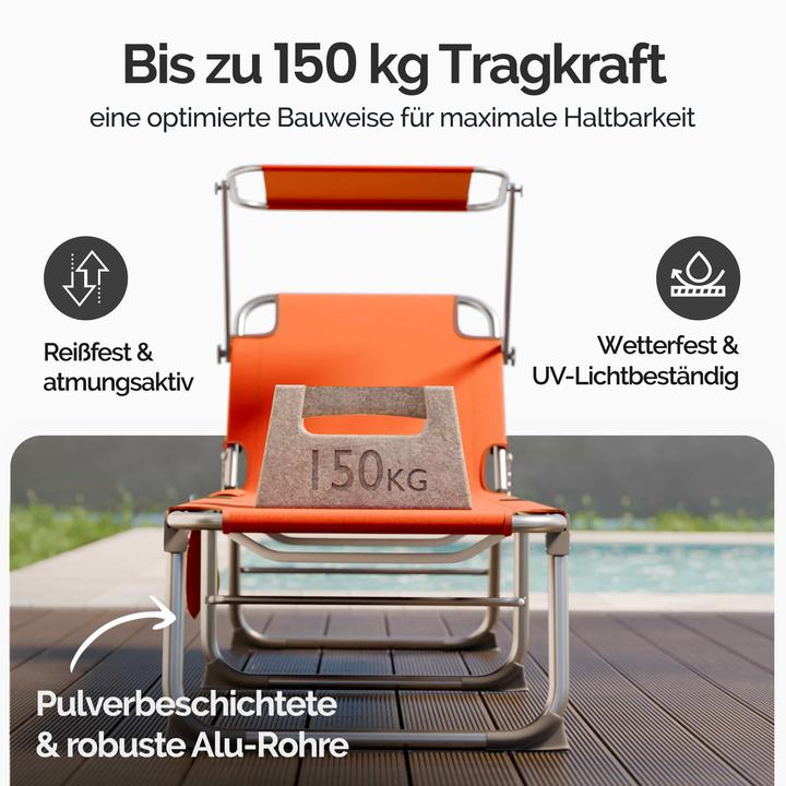 Produktbild Casaria Sonnenliege (190 cm)