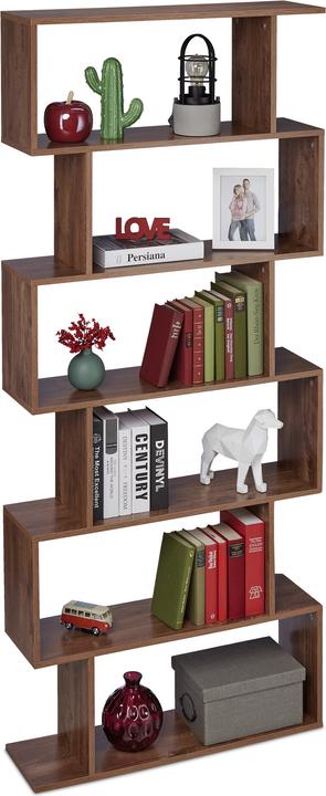 Actual product image Relaxdays Bookshelf (80 x 23 x 190.5 cm)