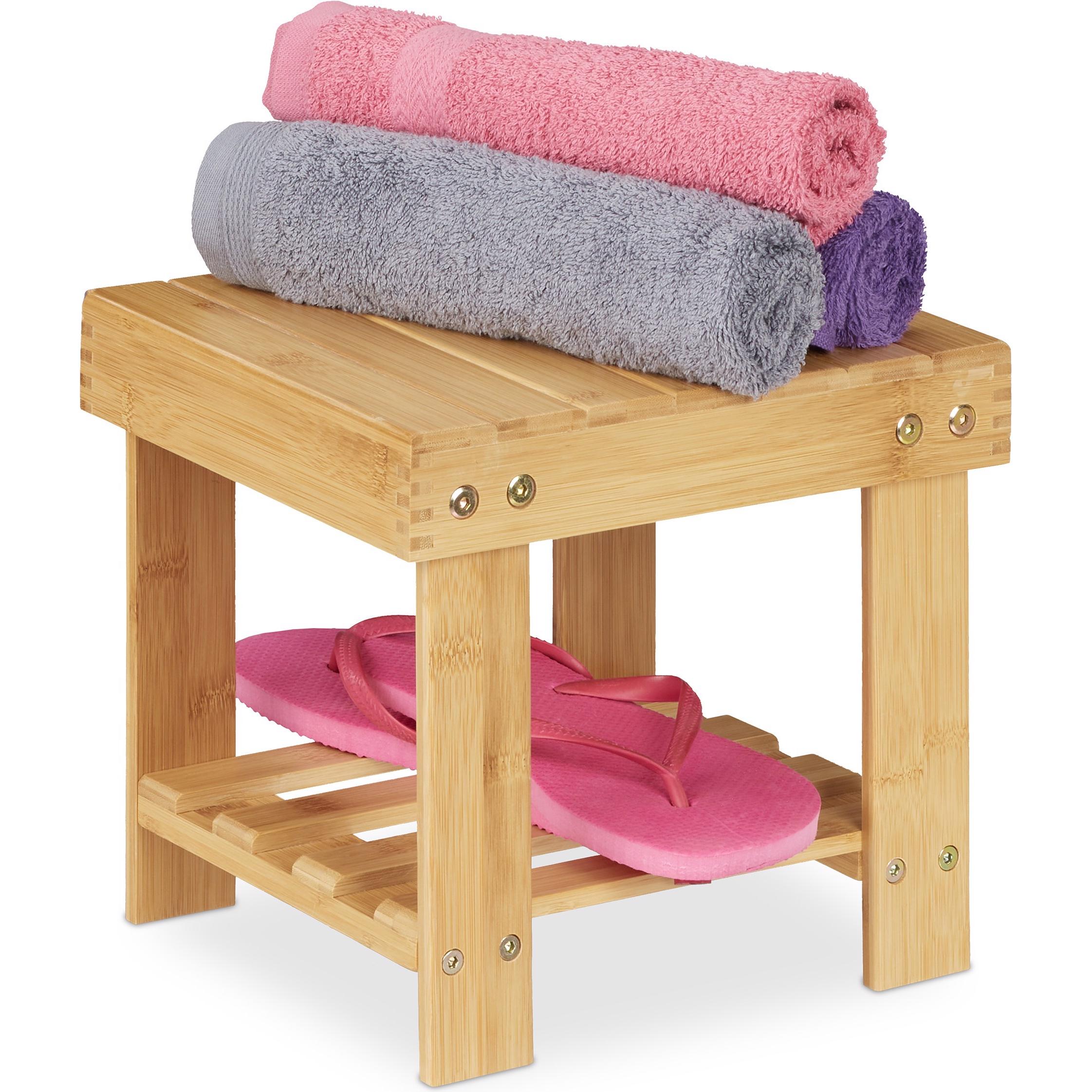 Relaxdays, Hocker + Pouf, Fussbank