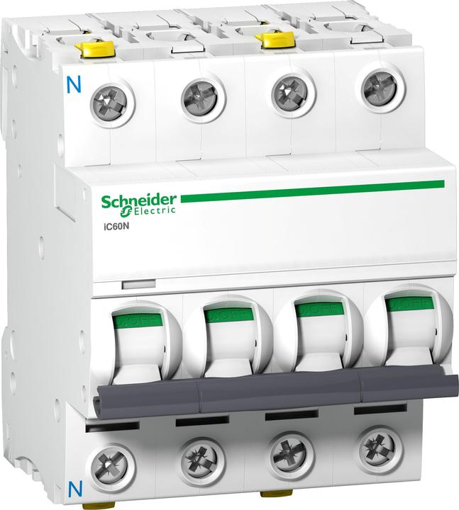 Schneider Electric Acti9 iC60N MCB 3+N Pole 20A Curve C