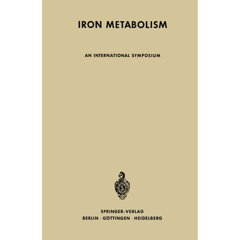 Iron Metabolism, Fachbücher