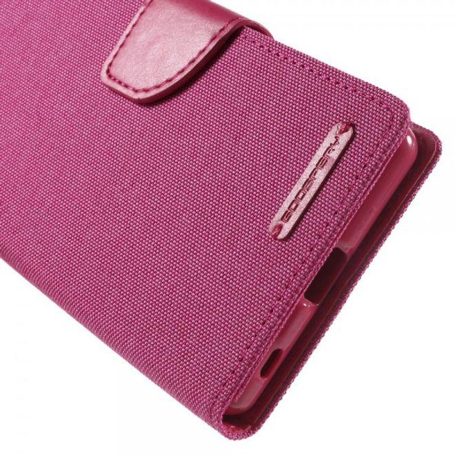 Actual product image Goospery Canvas Diary Series (Sony Xperia Z3+)