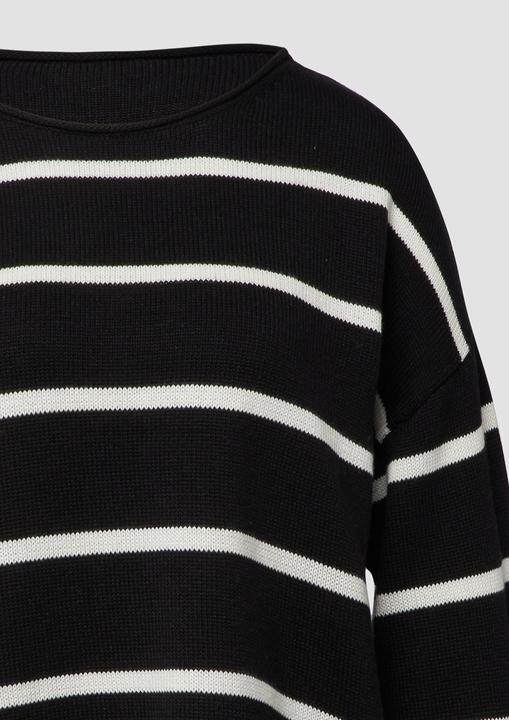 Image du produit s.Oliver Strickpullover Gestreifter Pullover im Relaxed Fit (34)