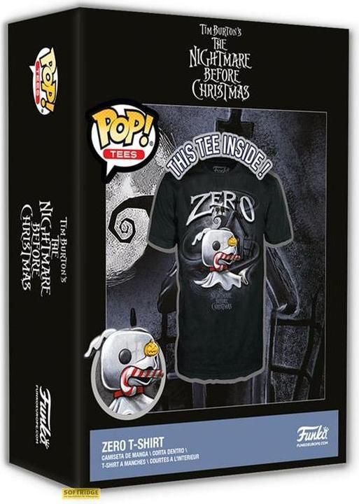 Immagine prodotto Funko Maglietta Nightmare Before Christmas in scatola Zero con cane taglia S (S)