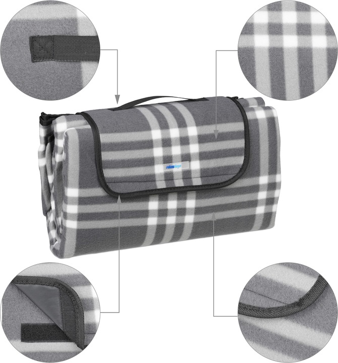 Actual product image Relaxdays Picnic blanket