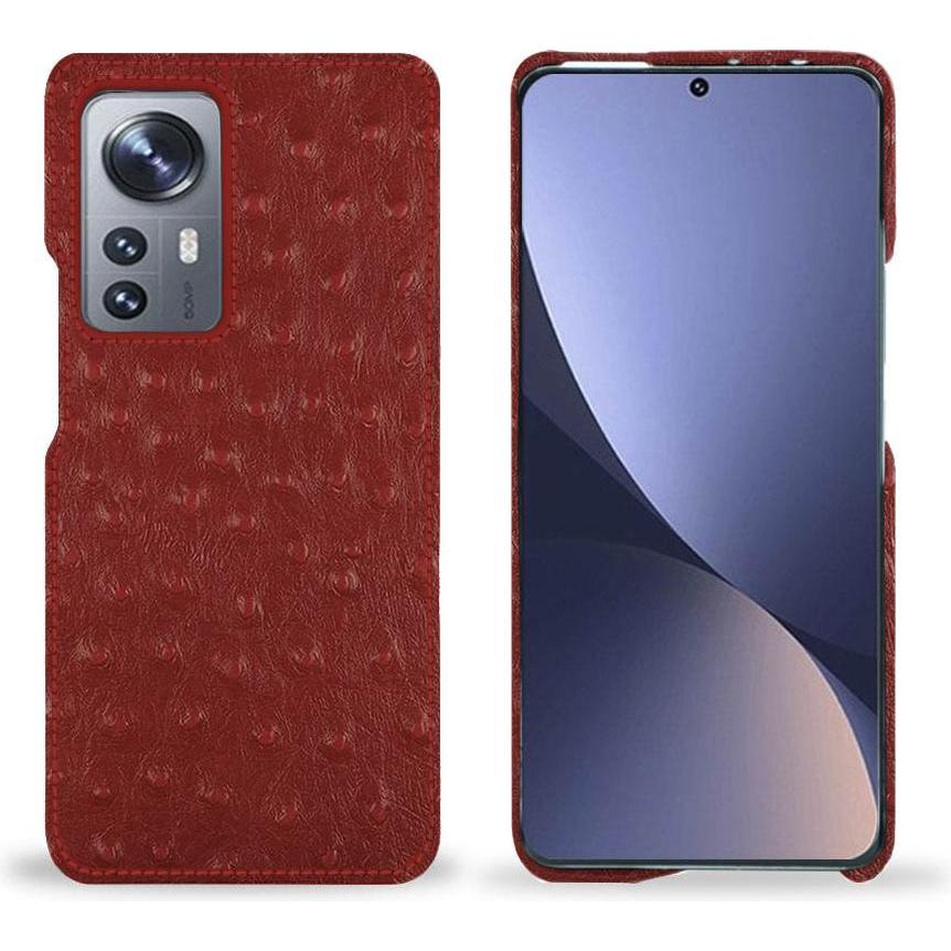 Noreve Lederschutzhülle (Xiaomi 12 Pro), Smartphone Hülle, Rot