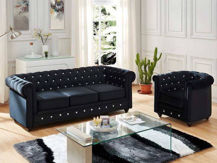Produktbild Vente-unique Chesterfield (3-Sitzer)