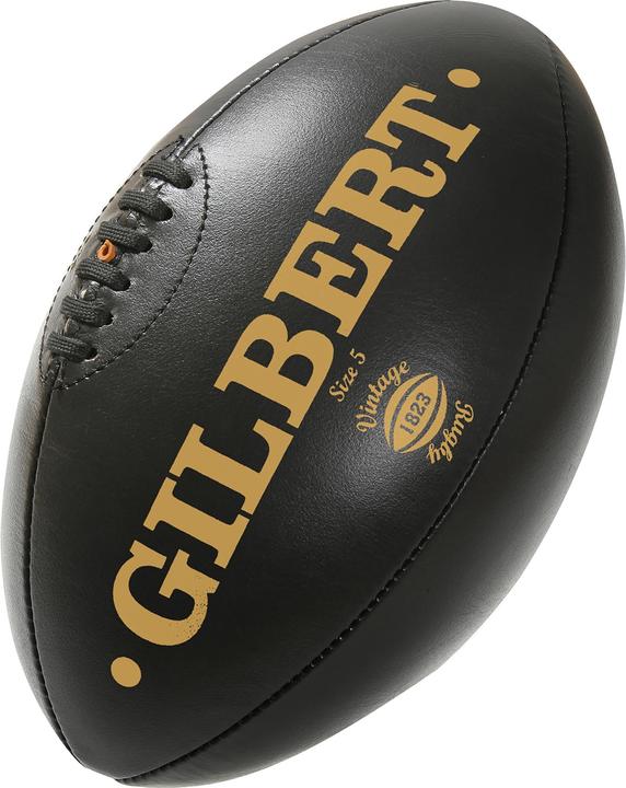 Gilbert Rugby Ball Leather Vint Dark Tan Size 5