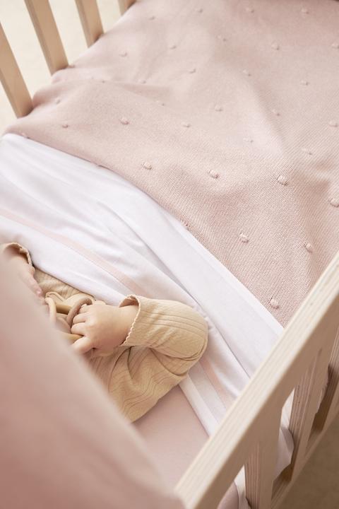 Productafbeelding Meyco Babydeken Mini Knots - lichtroze - 75x100cm (75 x 100 cm)