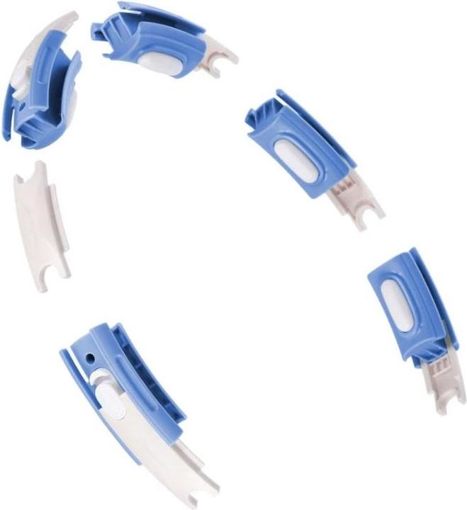 Image du produit HMS Hula Hop HHM15 avec aimant et poids bleu + compteur (44 cm)