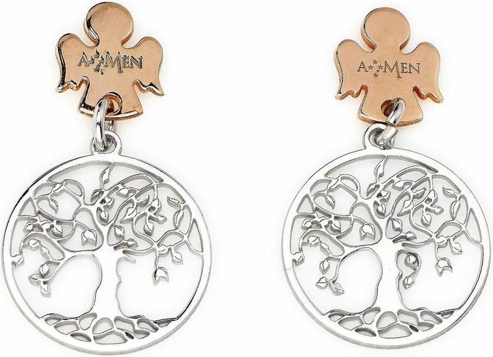 Immagine prodotto Amen Charming silver bicolor earrings Tree of Life ORALABR