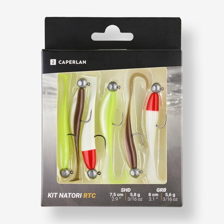 Actual product image Caperlan Set of rubber fish mounted Natori SHD 75 / GRB 80 RTC