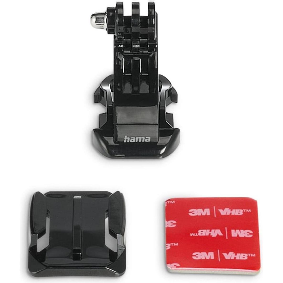 Hama Helmhouder For Actioncams Helmcamera Aan DE Voorkant Bevestigen Kantelb., Accessori action cam, Nero