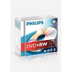 Produktbild Philips 1x5 DVD+RW 4,7GB 4x JC (5 x)