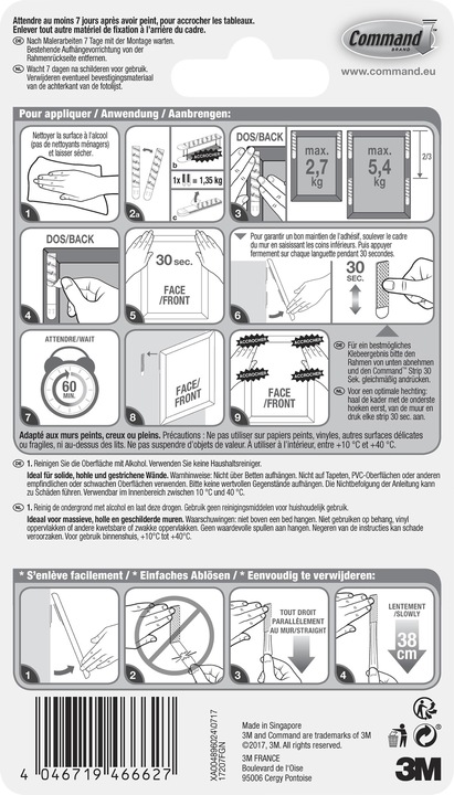 Image du produit Command Bandes de montage d'images (5.40 kg)