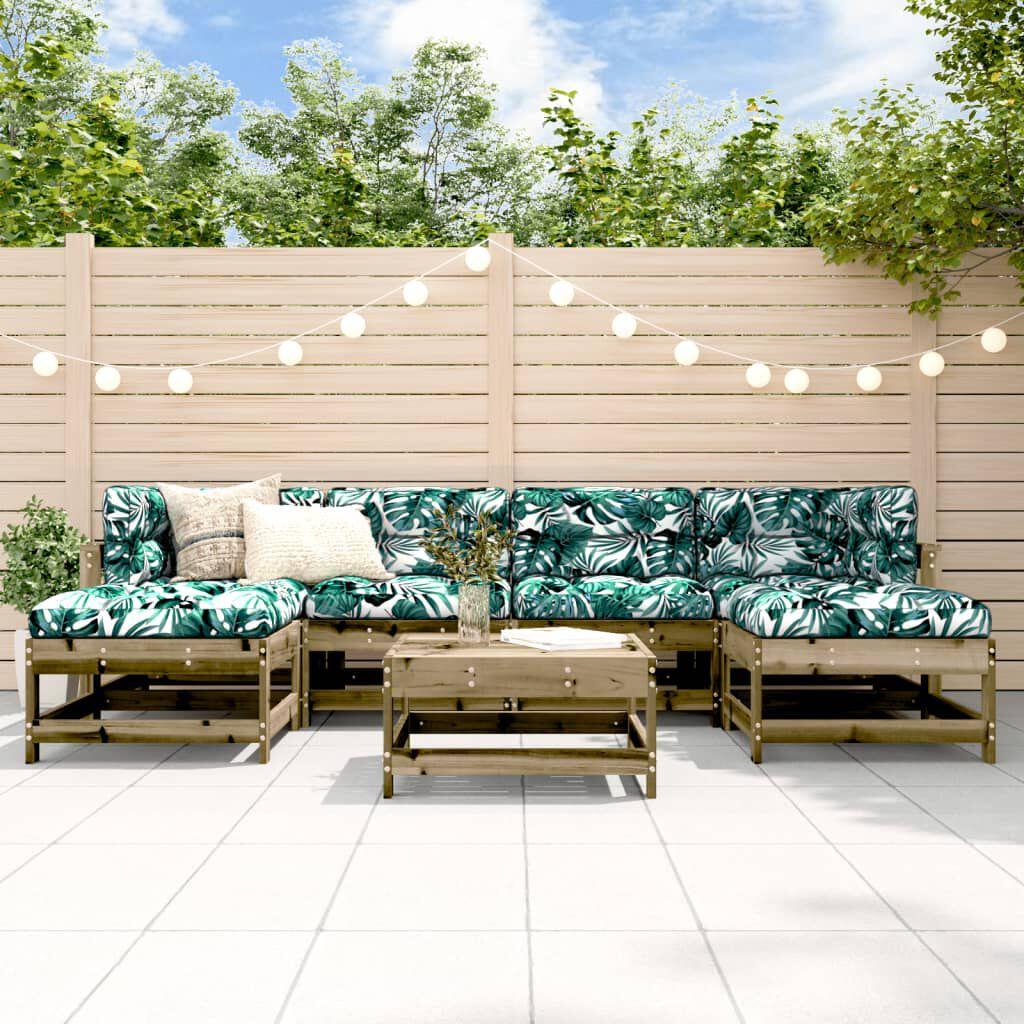 VidaXL, Gartenlounge, 7-tlg. Garten-Lounge-Set Kiefernholz Imprägniert,Material