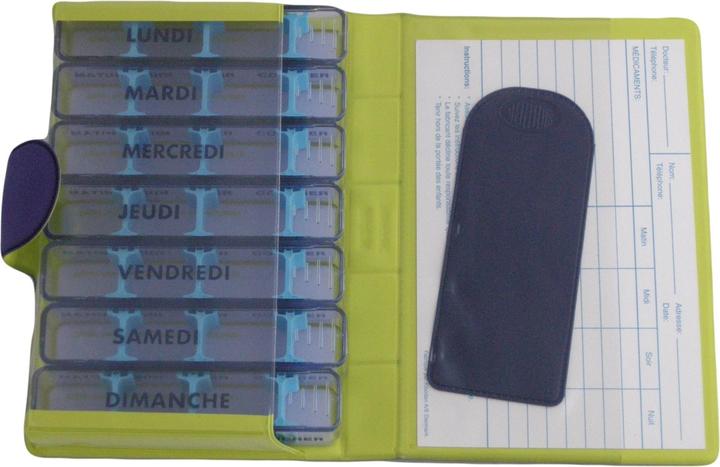 Image du produit Medidos soft touch box médic violet/jaune franç