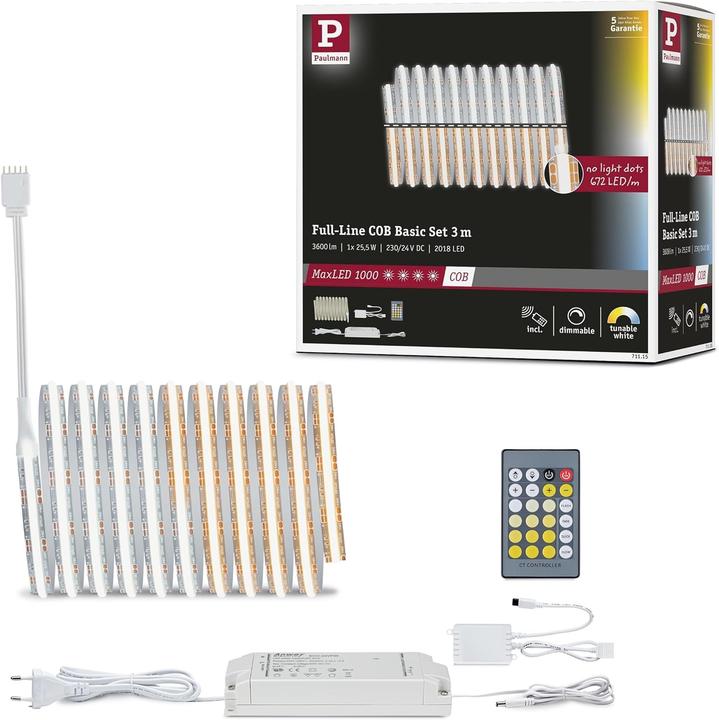 Image du produit Paulmann MaxLED 1000 Full-Line COB Stripe Set (Blanc, 300 cm, Intérieur)