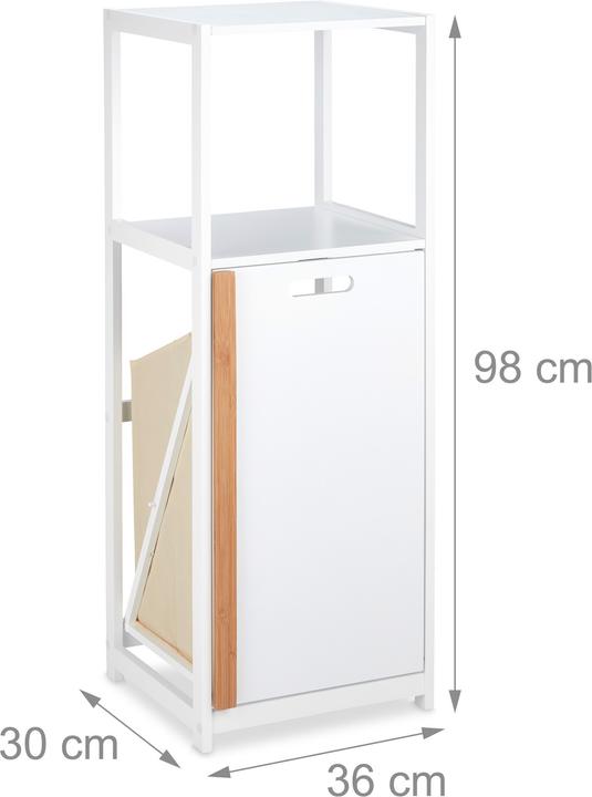 Immagine prodotto Relaxdays Mobile da-bagno (36 x 30 x 98 cm)