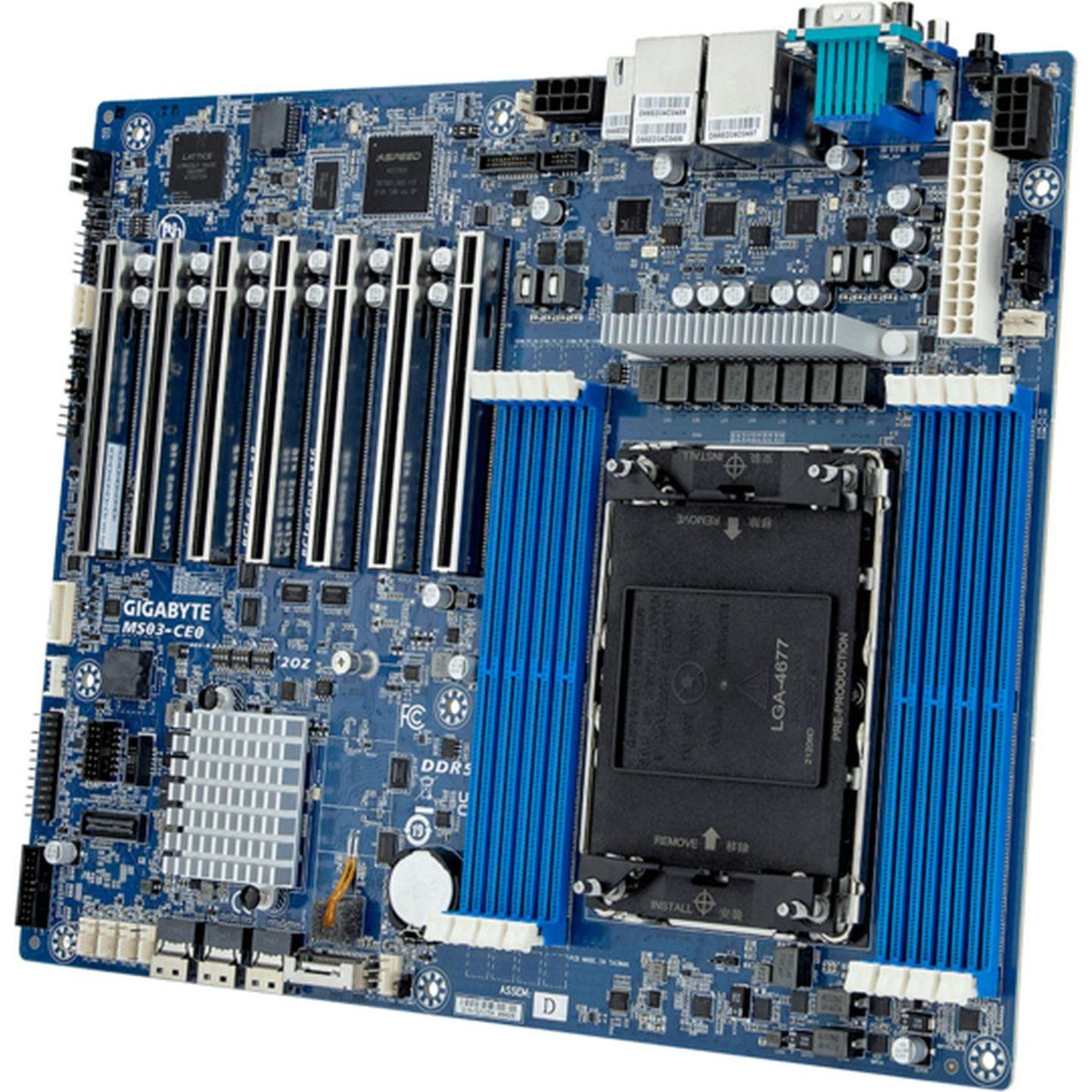 Gigabyte Mainboard MS03-CE0 ATX Sockel 4677 single (LGA 4677, Intel C741, ATX), Mainboard