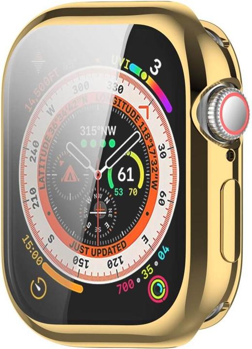 Produktbild Cover-Discount Apple Watch 10 - 42mm - Gummi Schutz Case Metall-Look