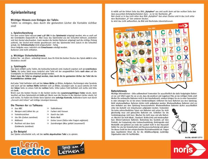 Produktbild Noris Spiel Lern-Electric (Deutsch, 1 - 4 Spieler)