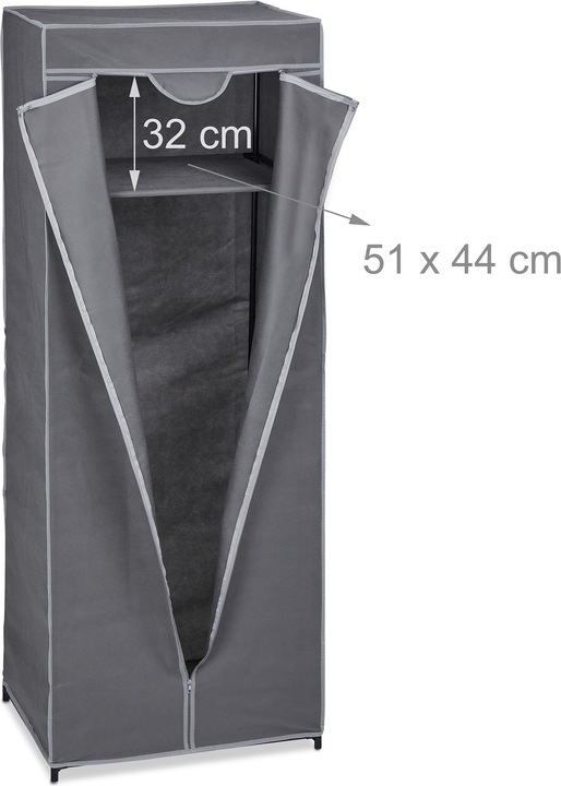 Actual product image Relaxdays Anna Wardrobe (60 x 45 x 157 cm)