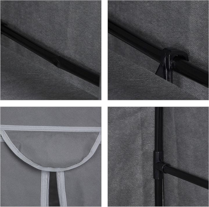Immagine prodotto Relaxdays Armadio in-tessuto (60 x 45 x 157 cm)