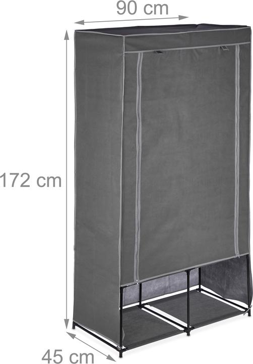 Immagine prodotto Relaxdays Armadio in-tessuto (90 x 45 x 172 cm)