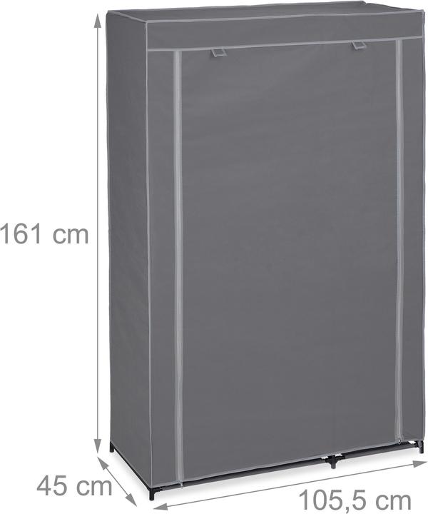 Immagine prodotto Relaxdays Armadio in tessuto (105,5 x 45 x 161 cm)