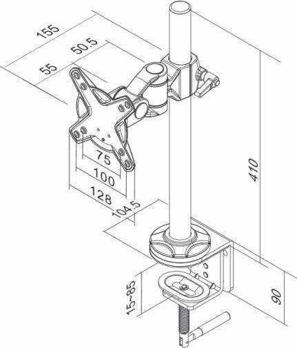 Actual product image Neomounts Fpma-D1010 (Table, 30", 12 kg)