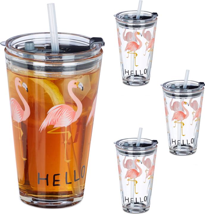 Relaxdays Glasbecher (0.45 l, 1 x)